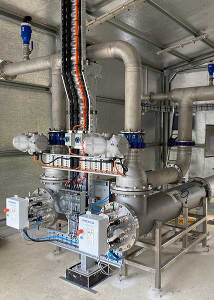 The new ultraviolet disinfection unit.