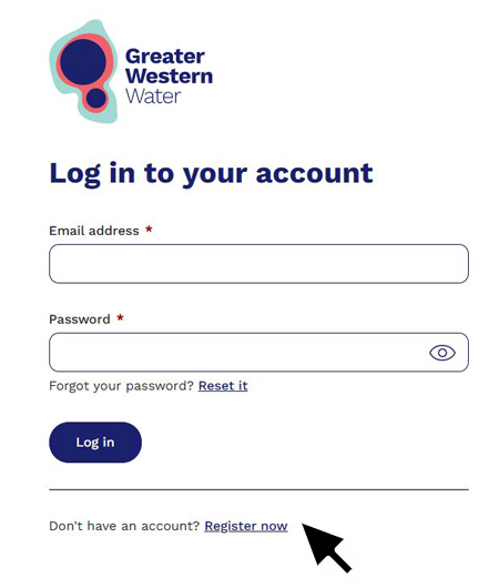 The Log In window contains fields for email address and password.