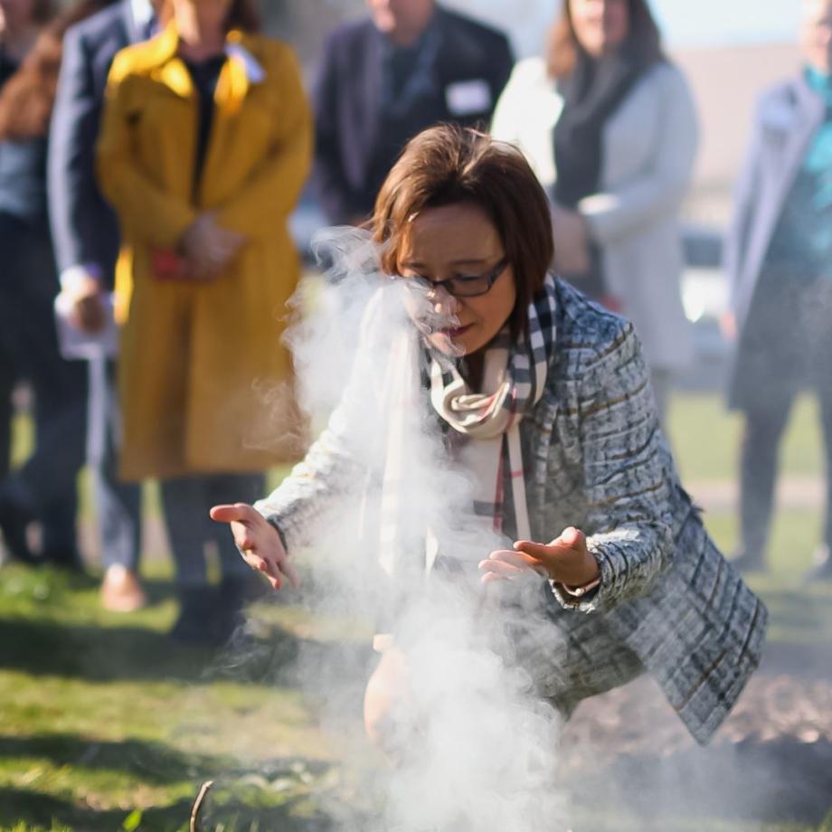 Smoking ceremony at GWW launch