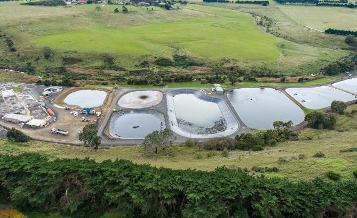 A bird's eye view of the Gisborne Recycled Water Plant